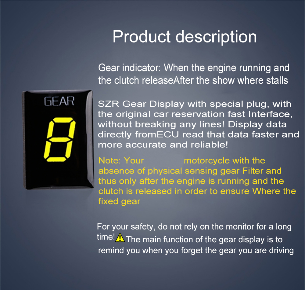 Motorcycle Gear Display Indica - Motorcycle Gear Display recensie en prijs