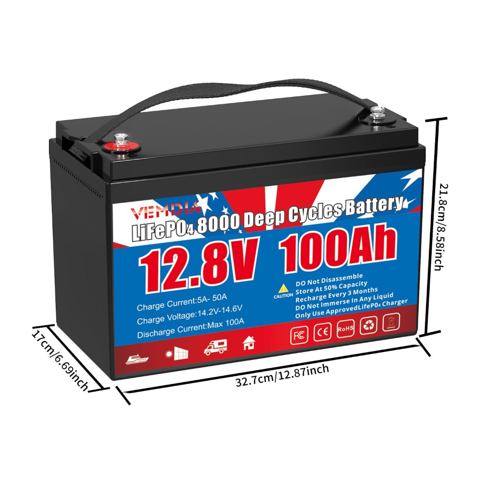 12.8V 100Ah LiFePO4 Battery Bu - Motorcycle Gear Cycle recensie en prijs