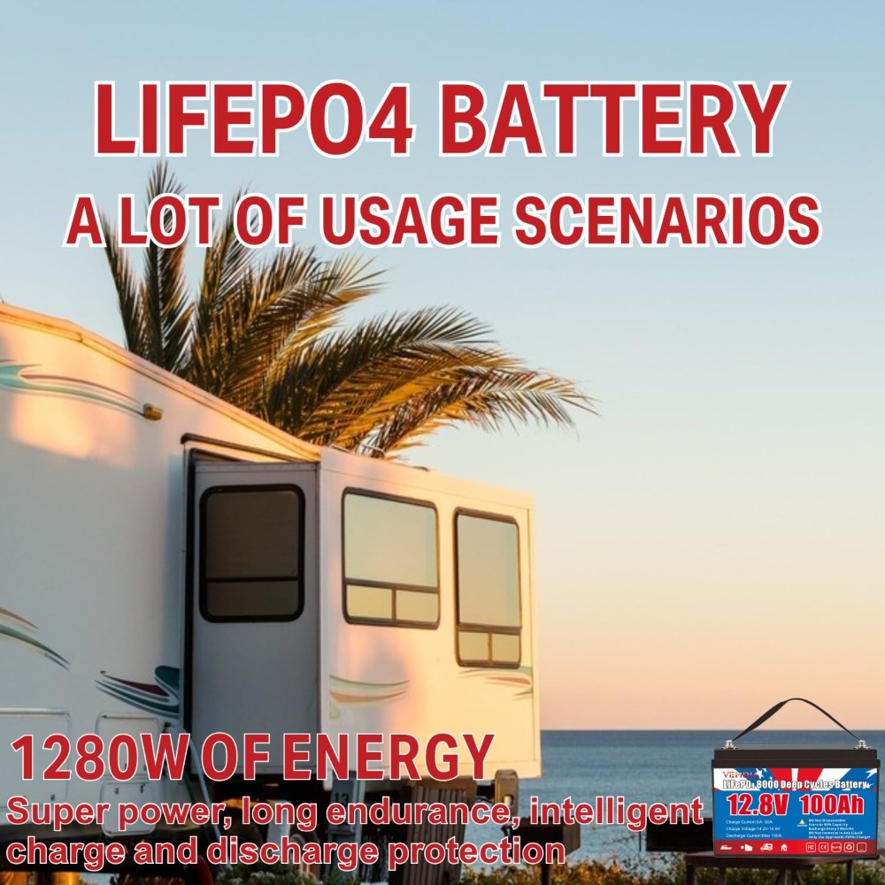 12.8V 100Ah LiFePO4 Battery Bu - Motorcycle Gear Cycle recensie en prijs