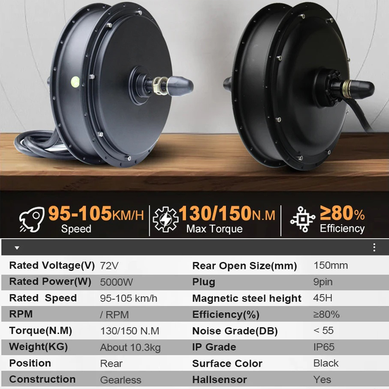 72V 5000W MTX39 EBike Motor Wh - Motorcycle Gear Cycle recensie en prijs