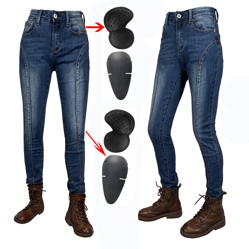 Protective jeans Women Motorcy - Motorcycle Gear Blue recensie en prijs