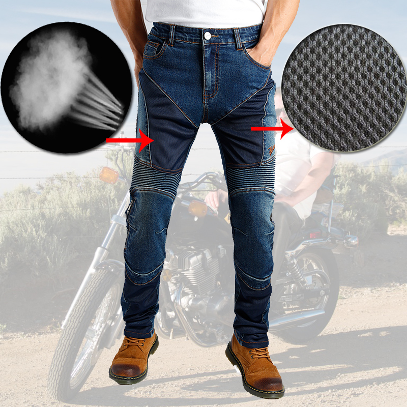 Summer Kevlar Motorcycle jeans - Motorcycle Gear Blue recensie en prijs