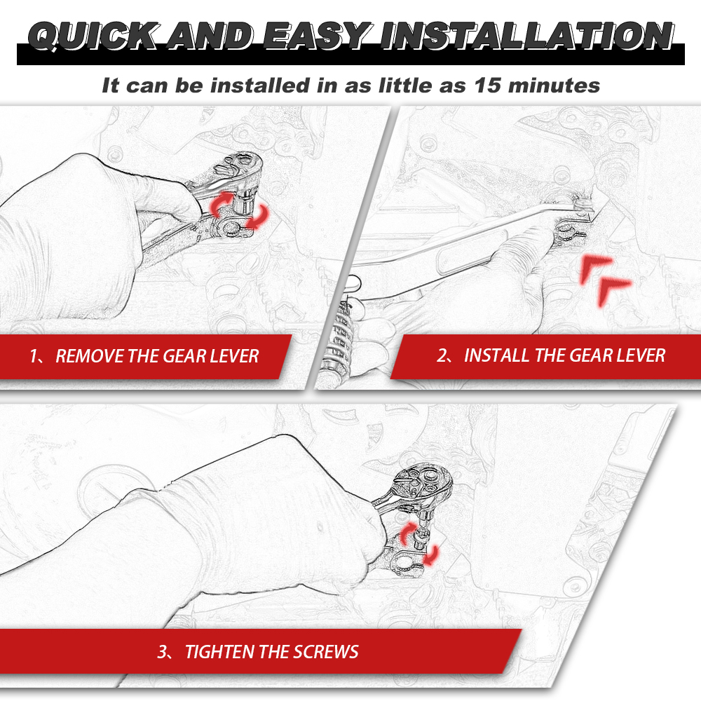 CNC Aluminum Shift lever Motor - Motorcycle Gear Change recensie en prijs