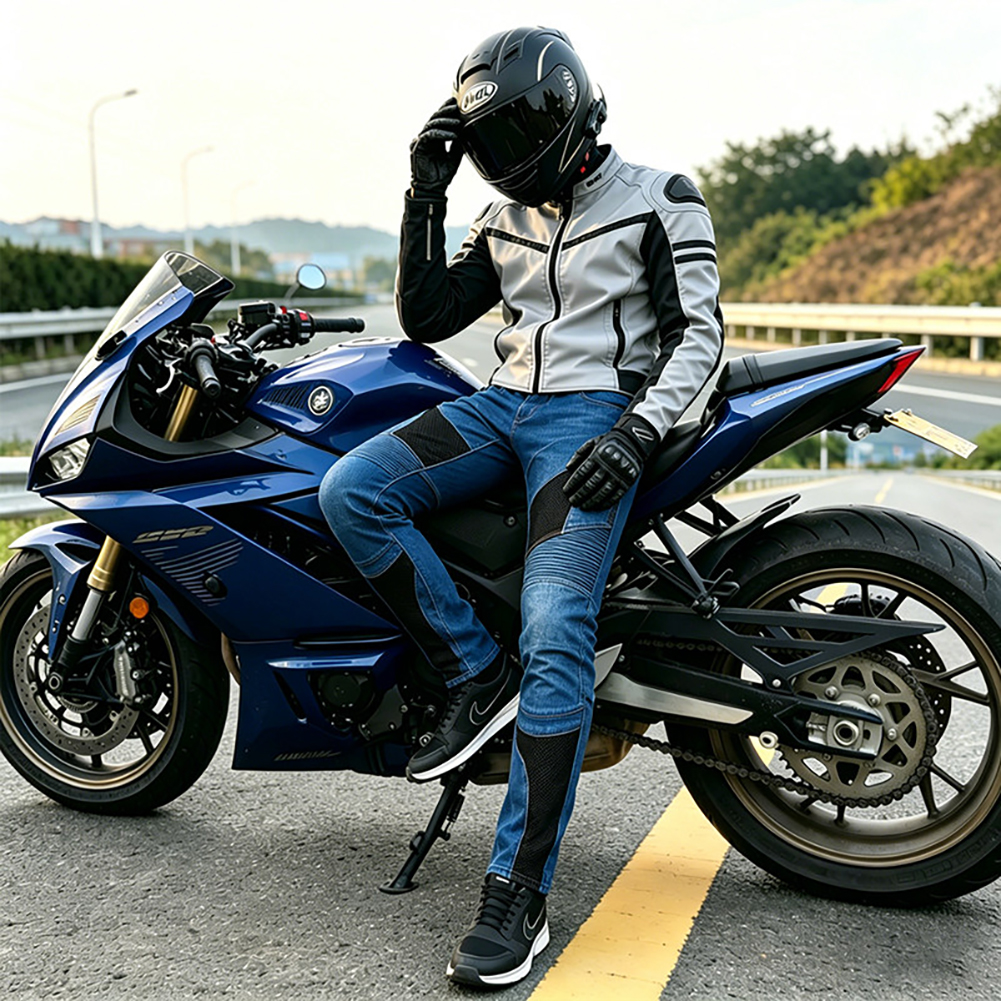 Motorcycle Outdoor Men Pants P - Motorcycle Gear Blue recensie en prijs
