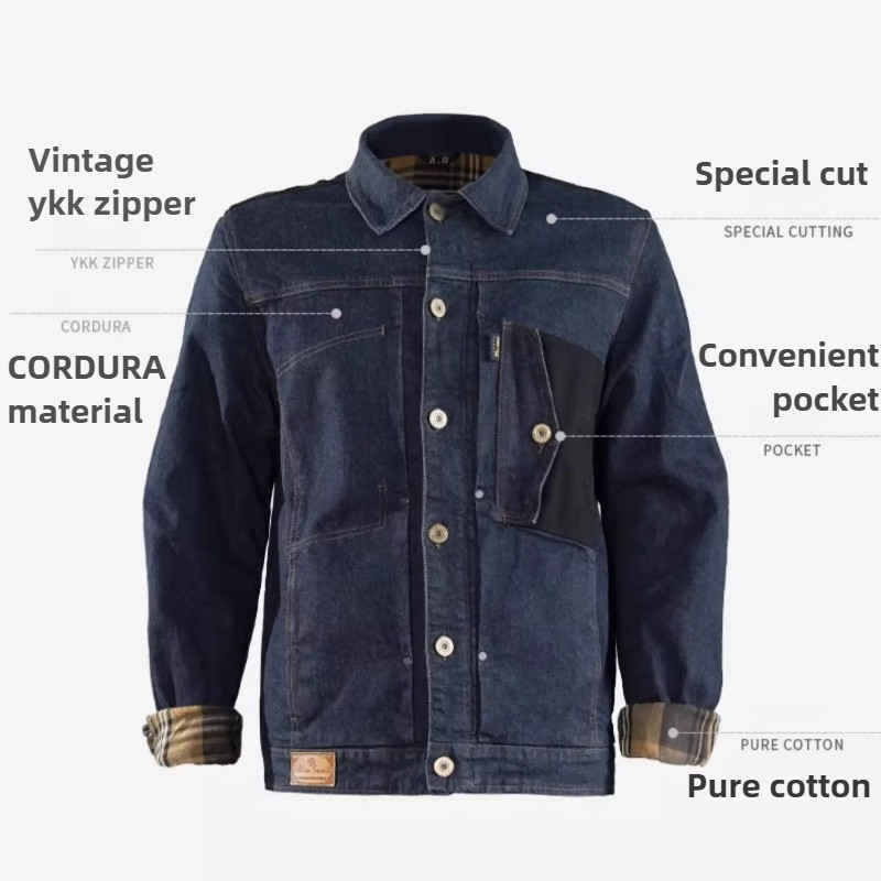 Retro Motorcycle Jeans Blue Ri - Motorcycle Gear Blue recensie en prijs